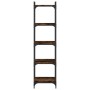 Librería 5 estantes madera ingeniería roble ahumado 40x30x154cm de , Librerías y estanterías - Ref: Foro24-837639, Precio: 51...