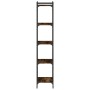 Librería 5 estantes madera ingeniería roble ahumado 40x30x154cm de , Librerías y estanterías - Ref: Foro24-837639, Precio: 51...