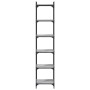 Librería 6 estantes madera ingeniería gris Sonoma 40x30x188 cm de , Librerías y estanterías - Ref: Foro24-837645, Precio: 60,...