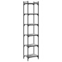 Librería 6 estantes madera ingeniería gris Sonoma 40x30x188 cm de , Librerías y estanterías - Ref: Foro24-837645, Precio: 60,...