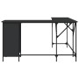 Escritorio madera de ingeniería negro 141x141x75 cm de , Escritorios - Ref: Foro24-837597, Precio: 101,11 €, Descuento: %