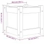 Jardinera madera maciza de pino 31x31x31 cm de , Maceteros y jardineras - Ref: Foro24-837394, Precio: 22,80 €, Descuento: %