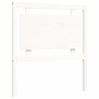 Estructura de cama individual con cabecero madera maciza blanco de , Camas y somieres - Ref: Foro24-3192127, Precio: 121,05 €...