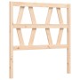 Estructura de cama con cabecero madera maciza 100x200 cm de , Camas y somieres - Ref: Foro24-3192481, Precio: 111,47 €, Descu...