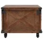 Mesa de centro de madera maciza de abeto marrón 91x51x38 cm de vidaXL, Mesas de centro - Ref: Foro24-246119, Precio: 208,01 €...