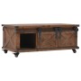 Mesa de centro de madera maciza de abeto marrón 91x51x38 cm de vidaXL, Mesas de centro - Ref: Foro24-246119, Precio: 222,45 €...