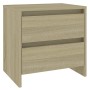 Mesita de noche madera ingeniería roble Sonoma 45x34,5x44,5 cm de vidaXL, Mesitas de noche - Ref: Foro24-809851, Precio: 46,5...