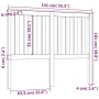 Cabecero de cama madera maciza de pino 141x6x101 cm de , Cabeceros y pies de cama - Ref: Foro24-818515, Precio: 50,72 €, Desc...