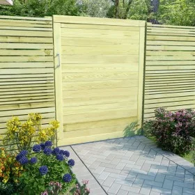 Gartenzauntor aus imprägniertem Kiefernholz, 125 x 100 cm von vidaXL, Gartentore - Ref: Foro24-45334, Preis: 79,96 €, Rabatt: %