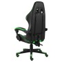 Silla gaming de cuero sintético negro y verde en Sillas de oficina | Comprar online en Foru.es