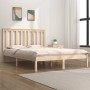 Estructura de cama madera maciza de pino 150x200 cm de , Camas y somieres - Ref: Foro24-3103848, Precio: 135,99 €, Descuento: %