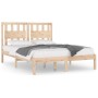 Estructura de cama madera maciza de pino 140x200 cm de , Camas y somieres - Ref: Foro24-3103933, Precio: 128,15 €, Descuento: %