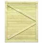 Puerta de valla de jardín madera pino impregnada 125x100 cm de vidaXL, Puertas de jardín - Ref: Foro24-45334, Precio: 82,99 €...
