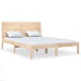Estructura de cama de matrimonio madera maciza 135x190 cm de , Camas y somieres - Ref: Foro24-3104128, Precio: 171,63 €, Desc...