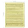 Puerta de valla de jardín madera pino impregnada 125x100 cm de vidaXL, Puertas de jardín - Ref: Foro24-45334, Precio: 82,99 €...