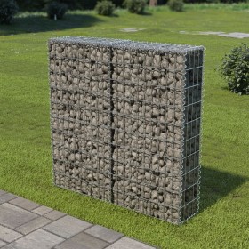 Muro de gaviones con cubiertas acero galvanizado 100x20x100 cm de vidaXL, Paneles de vallas - Ref: Foro24-143578, Precio: 50,...