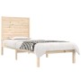 Estructura de cama madera maciza 75x190 cm de , Camas y somieres - Ref: Foro24-3104568, Precio: 95,19 €, Descuento: %