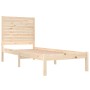 Estructura de cama madera maciza 75x190 cm de , Camas y somieres - Ref: Foro24-3104568, Precio: 95,19 €, Descuento: %