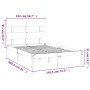 Estructura de cama de madera maciza 140x200 cm de , Camas y somieres - Ref: Foro24-3104673, Precio: 108,30 €, Descuento: %