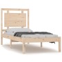 Estructura de cama madera maciza 75x190 cm de , Camas y somieres - Ref: Foro24-3105495, Precio: 87,08 €, Descuento: %