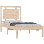 Estructura de cama madera maciza 75x190 cm de , Camas y somieres - Ref: Foro24-3105495, Precio: 87,08 €, Descuento: %