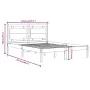 Solid wood bed frame 180x200 cm by , Beds and slatted bases - Ref: Foro24-3105550, Price: 163,01 €, Discount: %