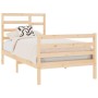 Estructura de cama madera maciza 75x190 cm de , Camas y somieres - Ref: Foro24-3105820, Precio: 88,81 €, Descuento: %