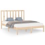 Estructura de cama de madera maciza 160x200 cm de , Camas y somieres - Ref: Foro24-3106778, Precio: 122,39 €, Descuento: %