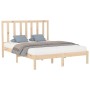 Estructura de cama de madera maciza 160x200 cm de , Camas y somieres - Ref: Foro24-3106778, Precio: 122,39 €, Descuento: %