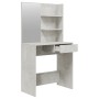 Juego de tocador color gris hormigón 74,5x40x141 cm de , Tocadores para dormitorios - Ref: Foro24-3114142, Precio: 93,30 €, D...
