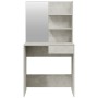 Juego de tocador color gris hormigón 74,5x40x141 cm de , Tocadores para dormitorios - Ref: Foro24-3114142, Precio: 93,30 €, D...