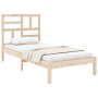 Estructura de cama madera maciza 75x190 cm de , Camas y somieres - Ref: Foro24-3105910, Precio: 86,65 €, Descuento: %