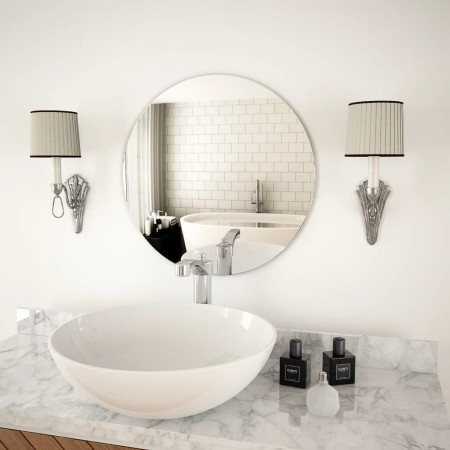 Espejo de pared redondo vidrio 50 cm de vidaXL, Espejos - Ref: Foro24-245703, Precio: 26,95 €, Descuento: %