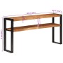Mesa consola de madera maciza de acacia 150x30x75 cm en Mesas auxiliares | Comprar online en Foru.es