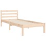 Estructura de cama individual con cabecero madera maciza de , Camas y somieres - Ref: Foro24-3194076, Precio: 91,50 €, Descue...