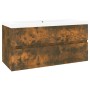 Mueble de baño con lavabo madera contrachapada roble ahumado de , Tocadores de baño - Ref: Foro24-3152879, Precio: 236,13 €, ...