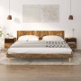 Mesitas de noche 2 unidades color roble ahumado 40x35x47 cm de vidaXL, Mesitas de noche - Ref: Foro24-817298, Precio: 49,95 €...