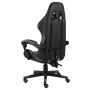 Silla gaming de cuero sintético negro y gris en Sillas de oficina | Comprar online en Foru.es