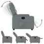 Sillón reclinable de cuero sintético gris de , Sillones - Ref: Foro24-372506, Precio: 200,40 €, Descuento: %