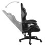 Silla gaming de cuero sintético negro y gris en Sillas de oficina | Comprar online en Foru.es