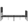 Estructura de cama con cabecero y estribo metal negro 120x190cm de , Camas y somieres - Ref: Foro24-373902, Precio: 100,79 €,...