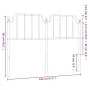 Black metal headboard 150 cm by , Headboards and footboards - Ref: Foro24-373921, Price: 32,85 €, Discount: %