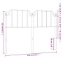 Cabecero de metal negro 150 cm de , Cabeceros y pies de cama - Ref: Foro24-373921, Precio: 33,42 €, Descuento: %