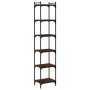 Librería 6 estantes madera ingeniería roble marrón 40x30x188 cm de , Librerías y estanterías - Ref: Foro24-837646, Precio: 60...