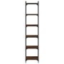 Librería 6 estantes madera ingeniería roble marrón 40x30x188 cm de , Librerías y estanterías - Ref: Foro24-837646, Precio: 60...