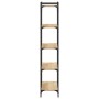 Librería 5 estantes madera ingeniería roble Sonoma 80x30x154 cm de , Librerías y estanterías - Ref: Foro24-837678, Precio: 68...