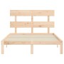 Estructura de cama con cabecero madera maciza 140x190 cm de , Camas y somieres - Ref: Foro24-3193511, Precio: 121,63 €, Descu...