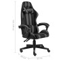 Silla gaming de cuero sintético negro y gris en Sillas de oficina | Comprar online en Foru.es