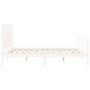 Estructura de cama con cabecero madera maciza blanco 160x200 cm de , Camas y somieres - Ref: Foro24-3195037, Precio: 177,34 €...