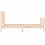 Estructura de cama con cabecero madera maciza 100x200 cm de , Camas y somieres - Ref: Foro24-3191961, Precio: 117,94 €, Descu...